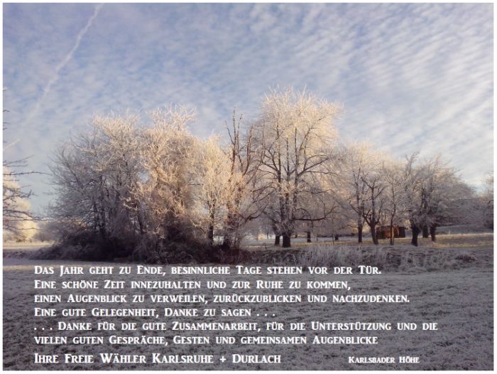Weihnachtsgrüße 2018