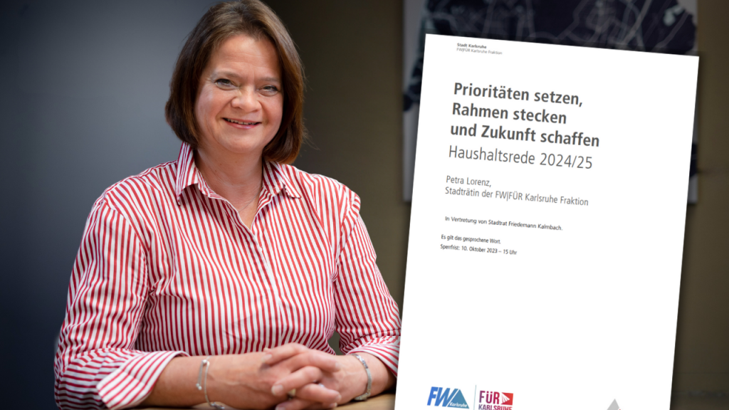 Petra Lorenz spricht zur Finanzlage