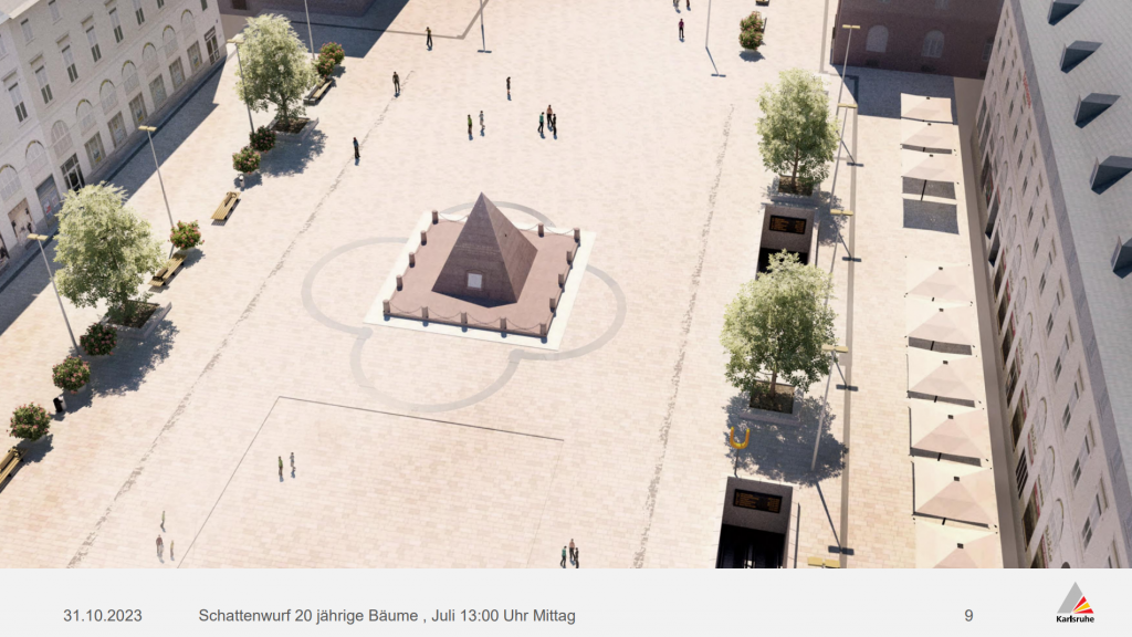 Freie Wähler und “Für Karlsruhe”: Bäume auf dem Marktplatz werden gepflanzt!